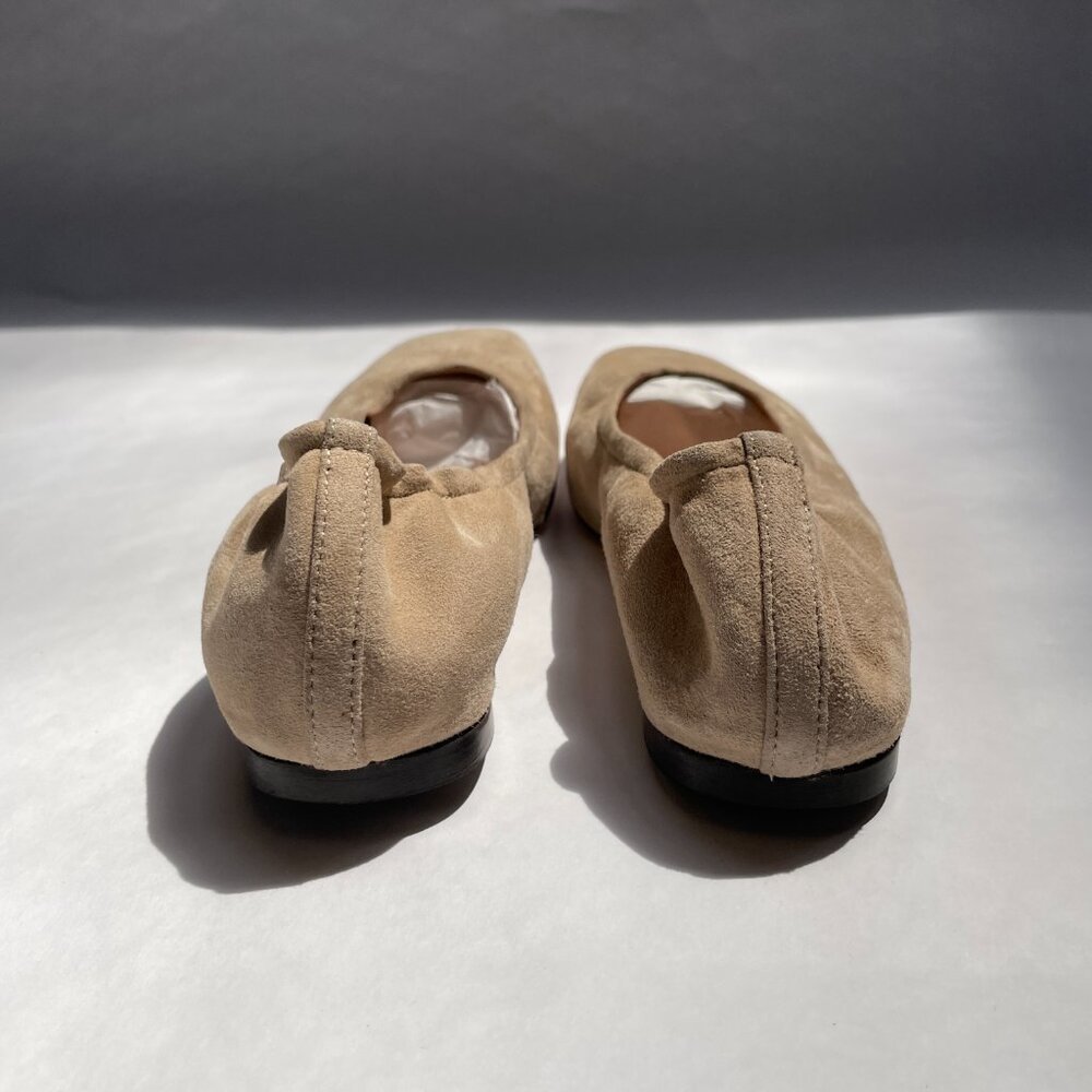 J. Crew | Size 6 | Ballet Flat | Suede | Kid Suede Soft Scrunch Ballet - Picture 4 of 6